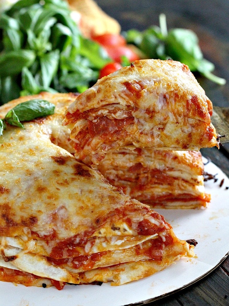 Easy Tortilla Pizza