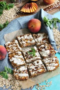 Gluten Free Peach Cobbler Bars 8006