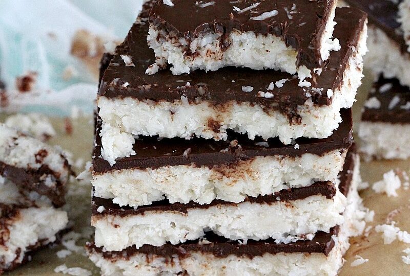 Paleo No Bake Coconut Crack Bars