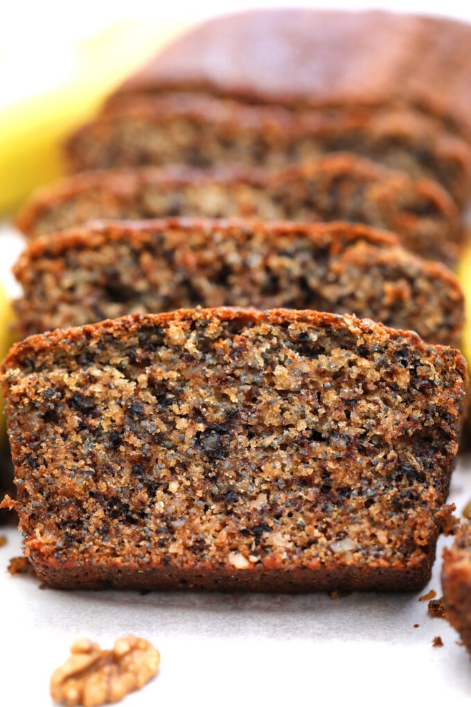 Poppy Seeds Walnut Banana Bread