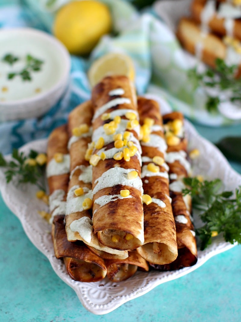 Bbq Chicken Taquitos With Sweet Corn Sweet And Savory Meals