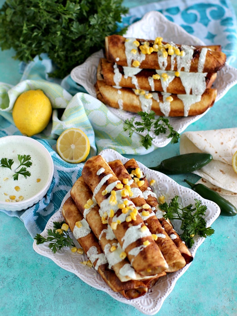 Bbq Chicken Taquitos With Sweet Corn Sweet And Savory Meals