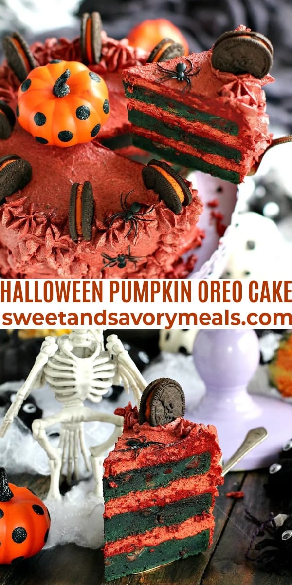 easy halloween pumpkin oreo cake pin