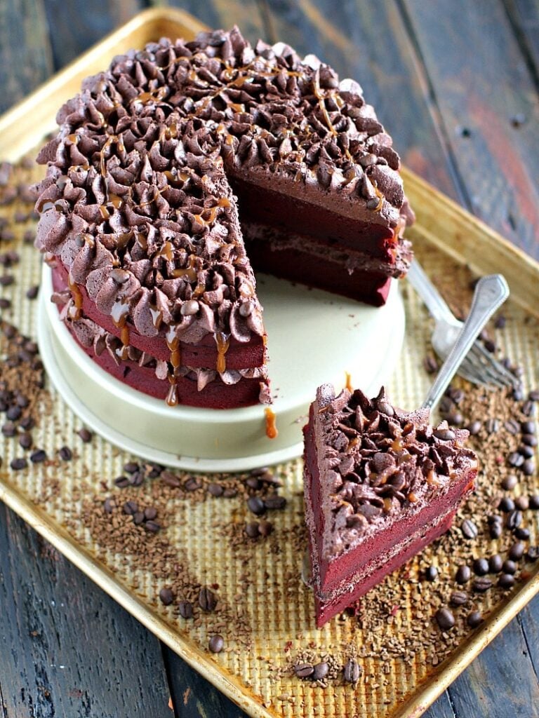 Red Velvet Chocolate Coffee Cake 9