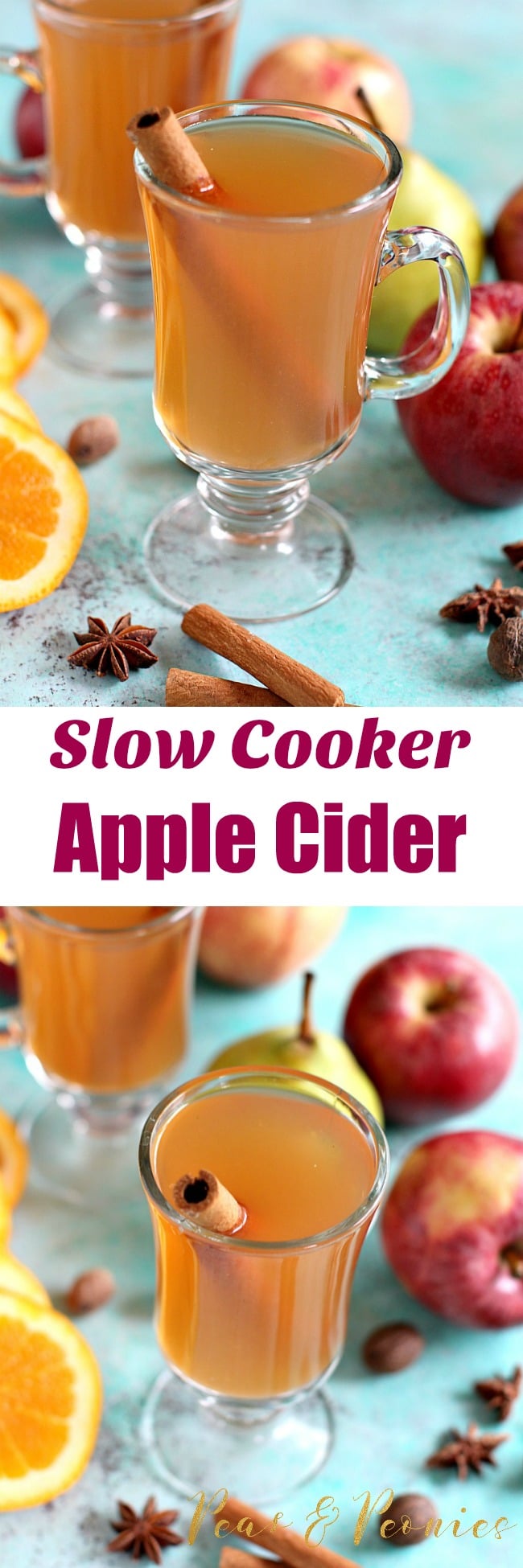 Easy Slow Cooker Apple Cider - Sweet and Savory Meals