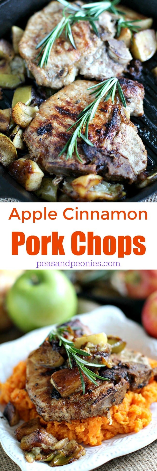 Apple Cinnamon Pork Chops - Sweet and Savory Meals