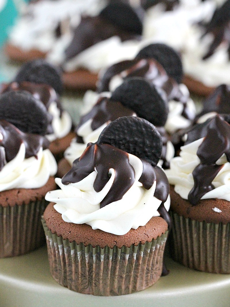 Peppermint Pattie Cupcakes - Sweet and Savory Meals
