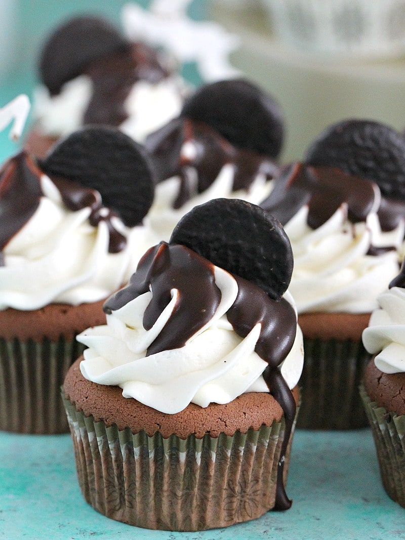 Peppermint Pattie Cupcakes