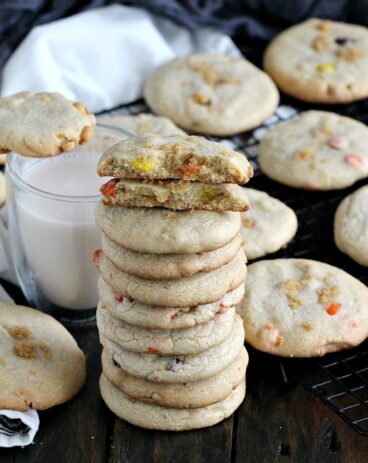 Brown Butter Cookies with Reese's Pieces