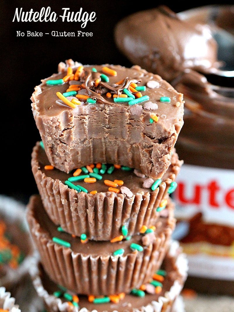 No Bake Nutella Fudge