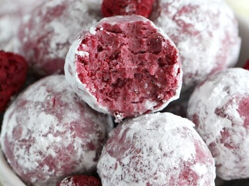 chocolate raspberry truffles