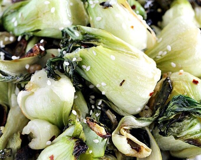 Oven Roasted Bok Choy