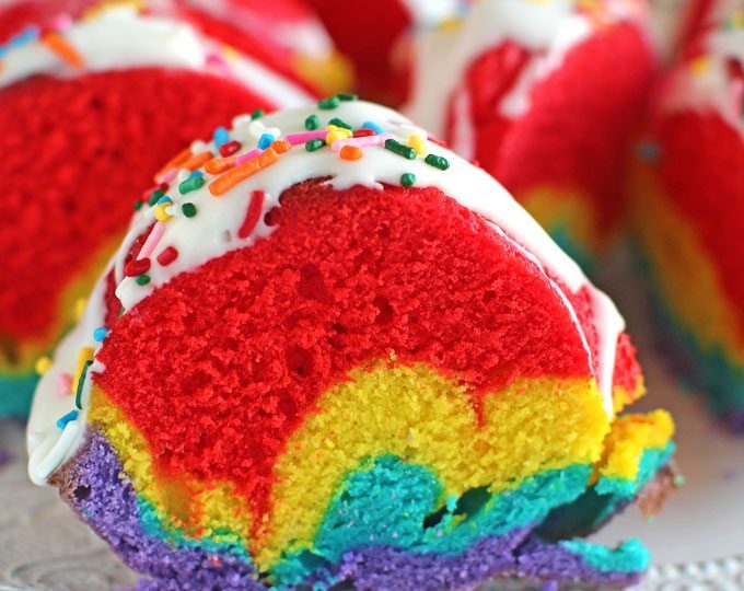 Rainbow Bundt Cake