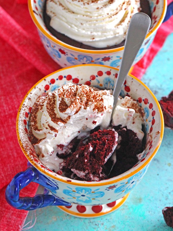 Red Velvet Mug Cake No Egg Red Velvet Mug Cake No Egg
