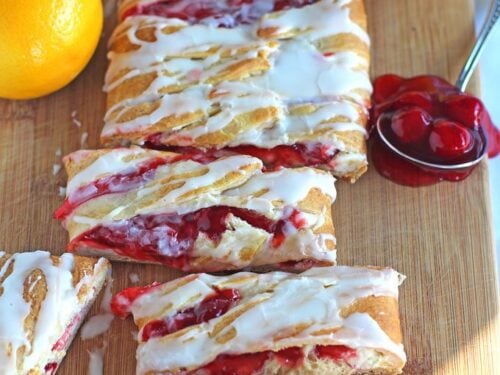 Lemon Cherry Cheese Danish Recipe Video Sweet And Savory Meals