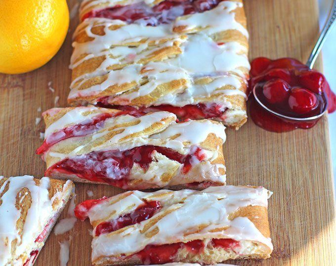 Lemon Cherry Cheese Danish Recipe is very easy to make with puff pastry, ready in 30 minutes, with delicious lemon and cherry flavors!