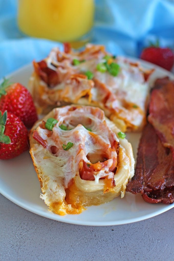 Bacon Ham Cheese Rolls