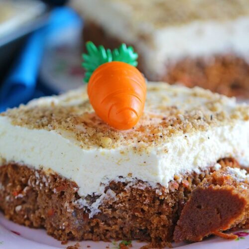 Carrot Cake Poke Cake Recipe With Sweetened Condensed Milk Sweet and
