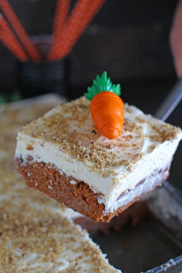 Carrot Cake Poke Cake Recipe With Sweetened Condensed Milk Sweet and