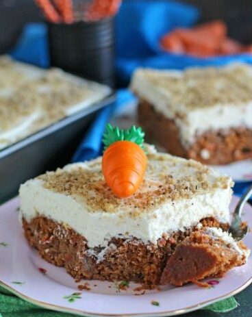 Carrot Cake Poke Cake