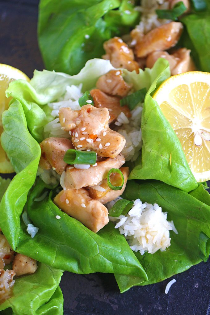 image of chicken lettuce wraps recipe