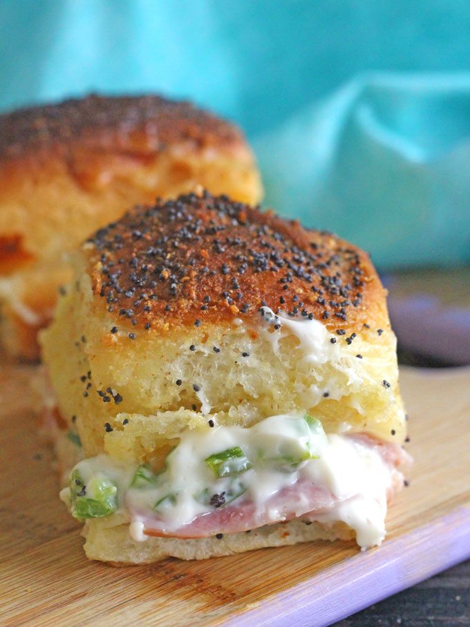 Cheesy Jalapeno Ham Sliders