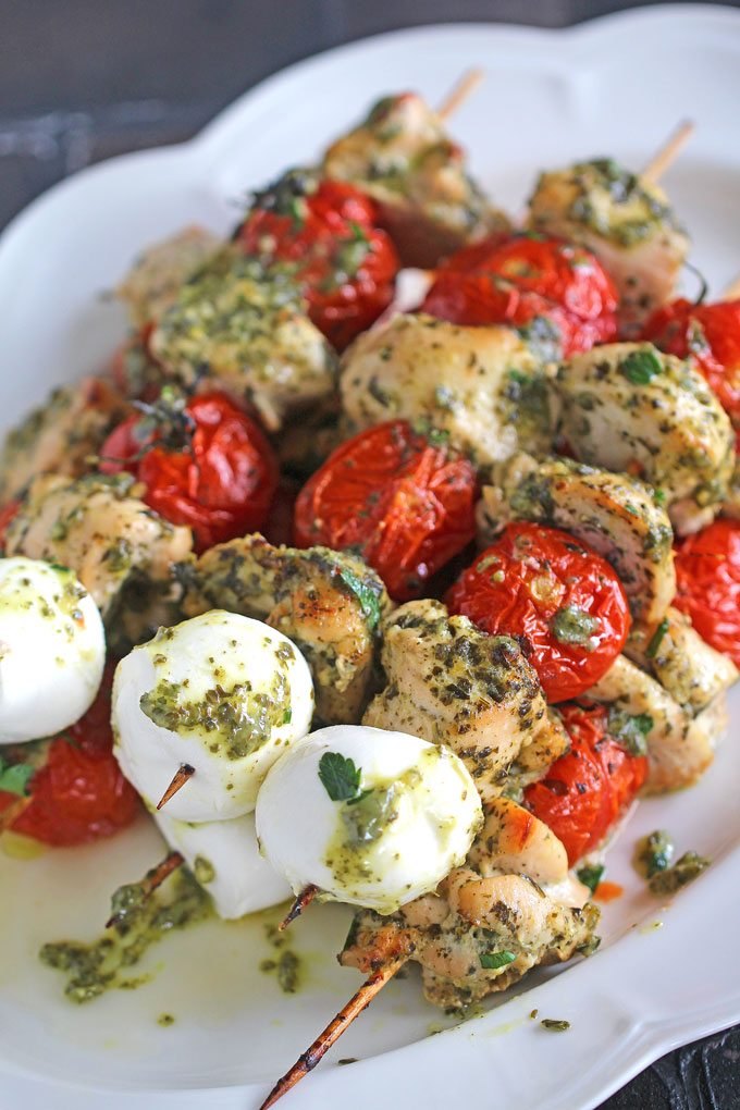 Pesto Chicken Kabobs