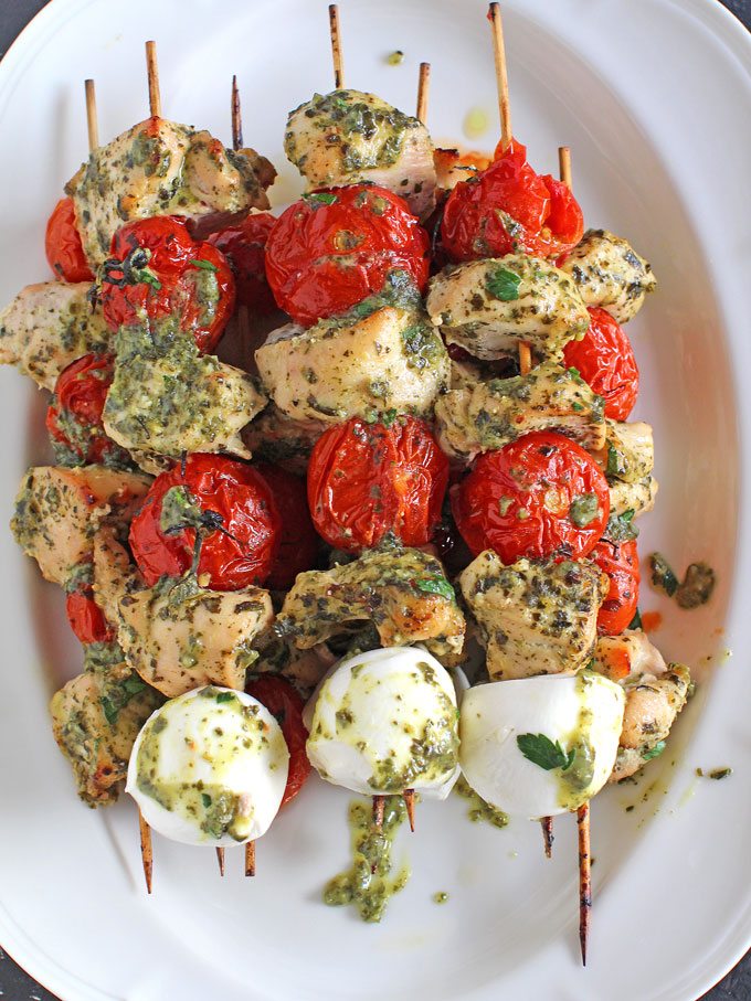 Pesto Chicken Kabobs