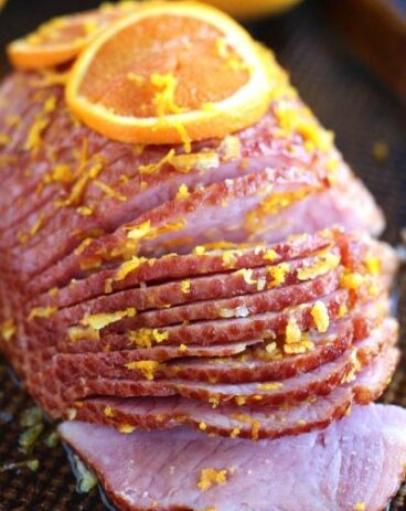 Slow Cooker Brown Sugar Ham with Orange Glaze