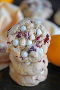Lemon Raspberry Cookies are so tender and butter that they melt in your mouth. Loaded with white chocolate chips, lemon zest and sweet raspberries.