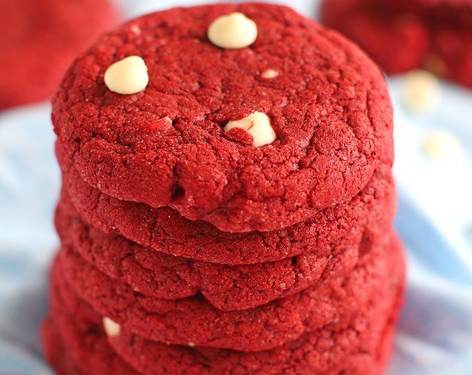 Red Velvet Cake Mix Cookies are one of the easiest and most delicious ways to make bakery style red velvet cookies.