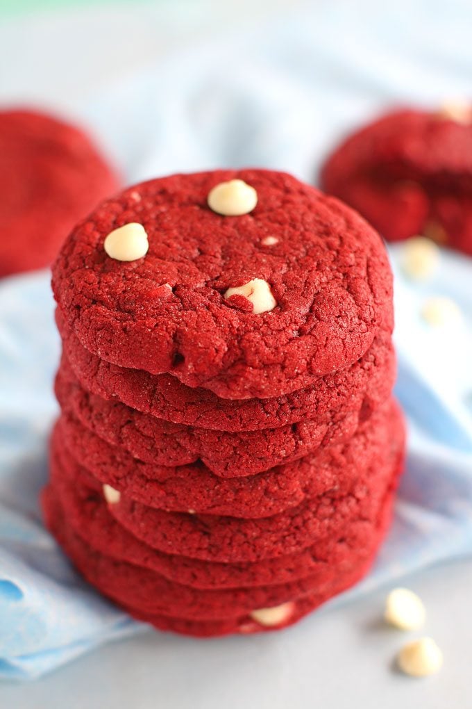 Red Velvet Cake Mix Cookies are one of the easiest and most delicious ways to make bakery style red velvet cookies.