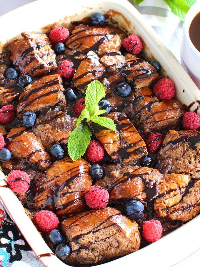 Chocolate French Toast Casserole