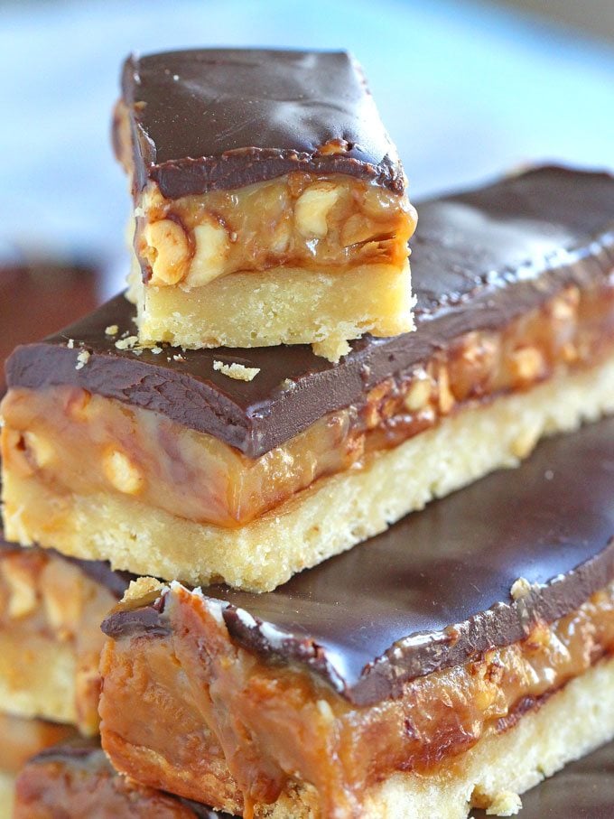 Homemade Snickers Bars