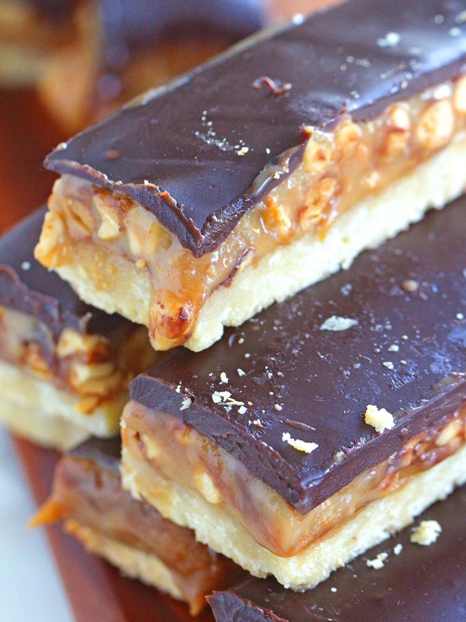 Homemade Snickers Bars