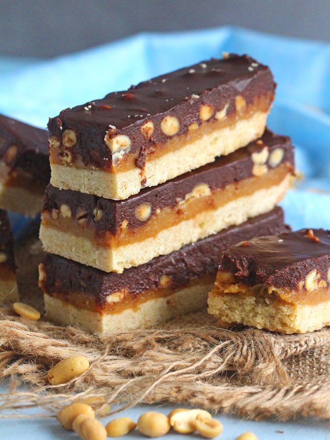 Homemade Snickers Bars