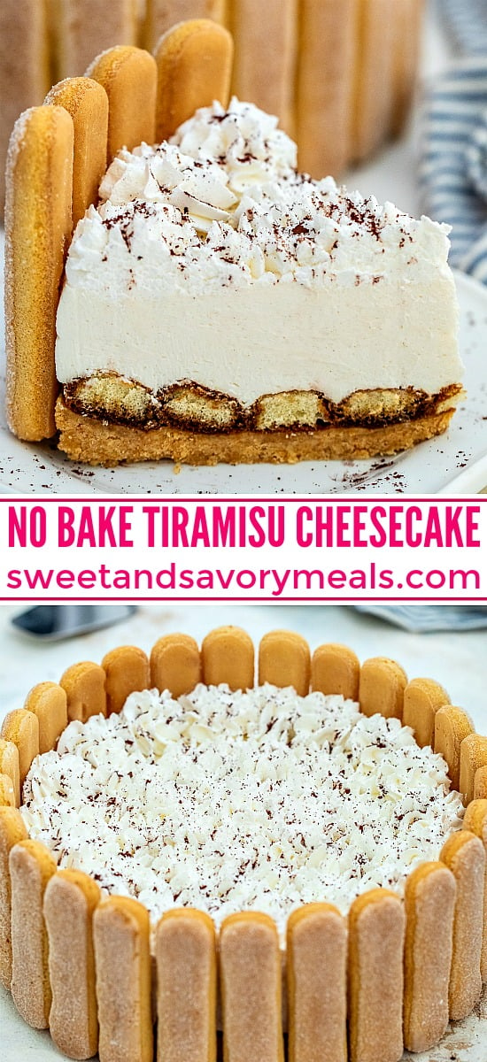 No Bake Tiramisu Cheesecake recipe