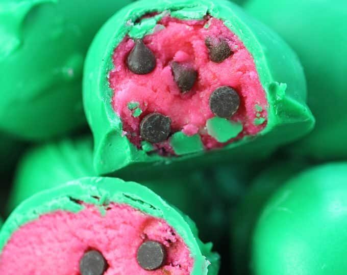 No Bake Watermelon Truffles are a fun, tasty and colorful summer treat. Easy to make, with just a few ingredients, these are perfect to brighten your day.