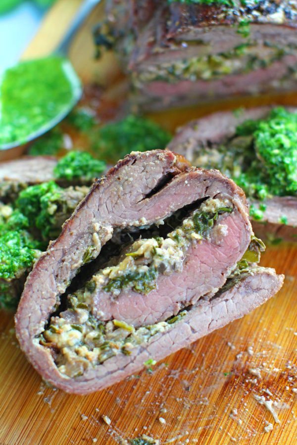 Stuffed Flank Steak with Spinach [VIDEO] Sweet and Savory Meals