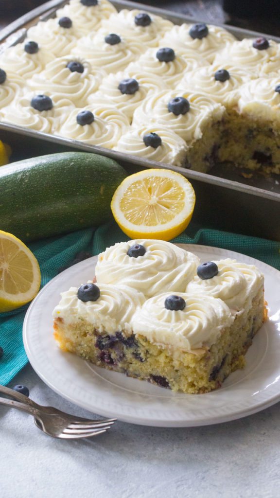 Blueberry Zucchini Poke Cake [VIDEO] - Sweet and Savory Meals
