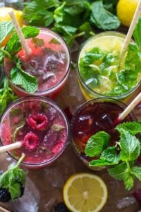 Fruit Mojitos are so easy to make, they are also pretty and refreshing, the perfect summer drink.