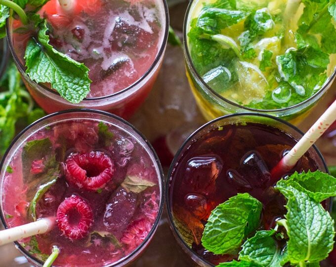 Fruit Mojitos are so easy to make, they are also pretty and refreshing, the perfect summer drink.