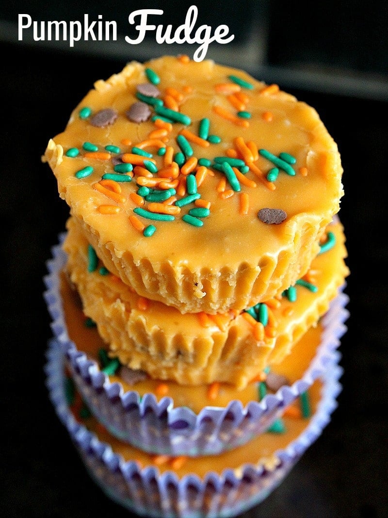 Creamy pumpkin fudge