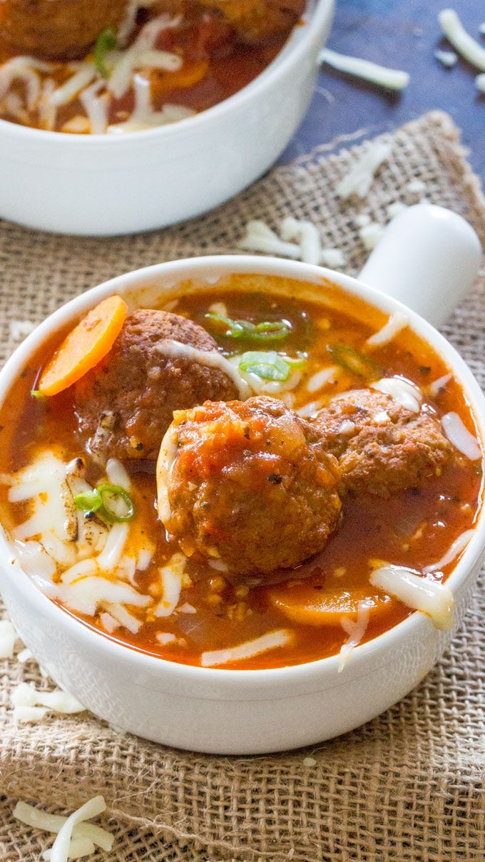 Instant Pot Italian Meatball Soup - Sweet and Savory Meals