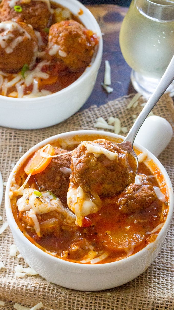 Easy Instant Pot Italian Meatball Soup