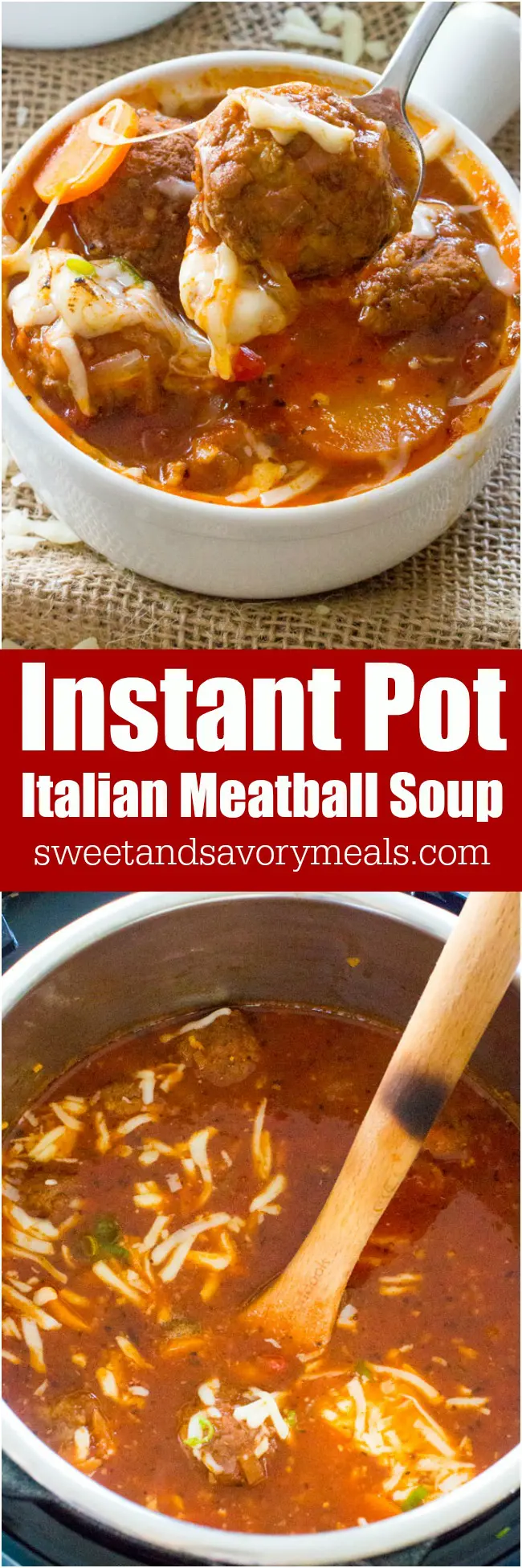Instant Pot Italian Meatball Soup is a great family meal, easily made in your Instant Pot, with budget friendly ingredients and in just 30 minutes.