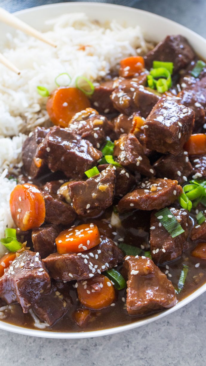 Slow Cooker Beef Teriyaki [VIDEO] - Sweet and Savory Meals