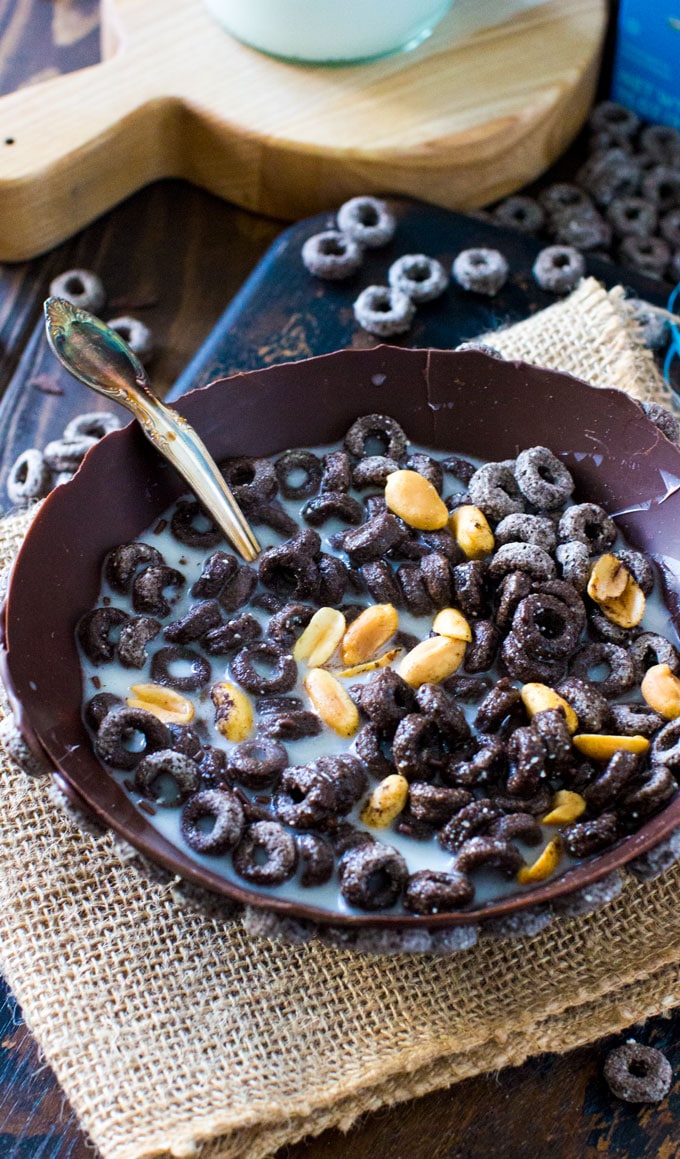 Edible Chocolate Cereal Bowl