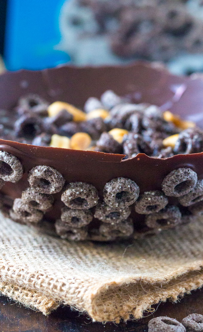 Edible Chocolate Cereal Bowl