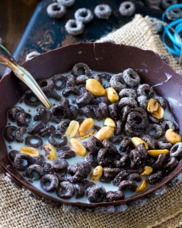 Edible Chocolate Cereal Bowl